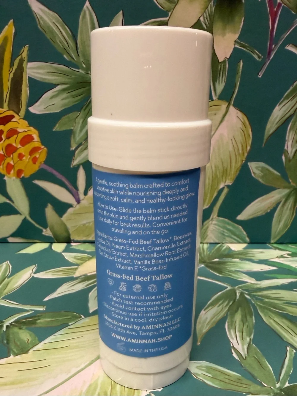 Aminnah Cloud Fluff Tallow Face & Body Balm Stick 2 oz Unscented NWT